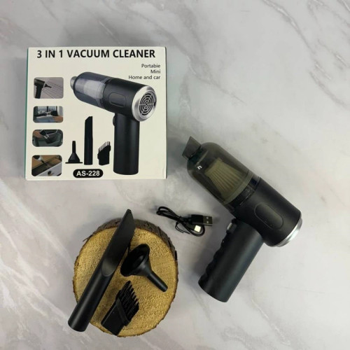 جارو شارژی 3in1 VACUUM CLEANER مدل AS228 مخصوص ماشین و خانه جارو شارژی
