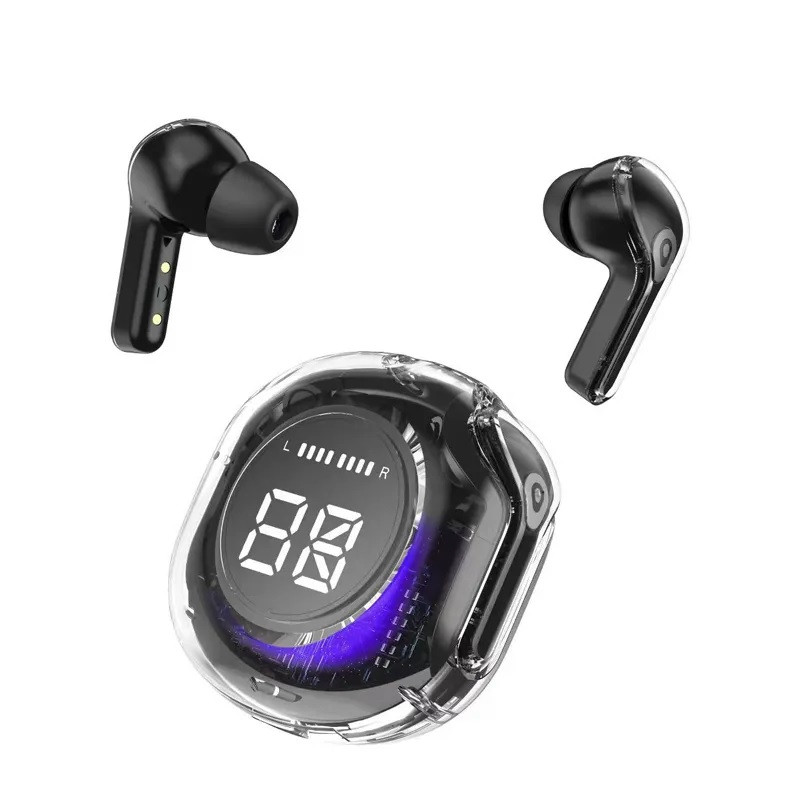 هدفون بلوتوثی Ultrapods Max بدون قابلیت نویز کنسلینگ، درگاه شارژ USB Type-C، دارای صفحه نمایش روی محفظه شارژ، مقاوم در برابر آب و رطوبت با استاندارد IPX4